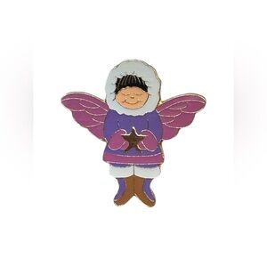 Alaskan Angel Pin - Purple Winged Eskimo Angel